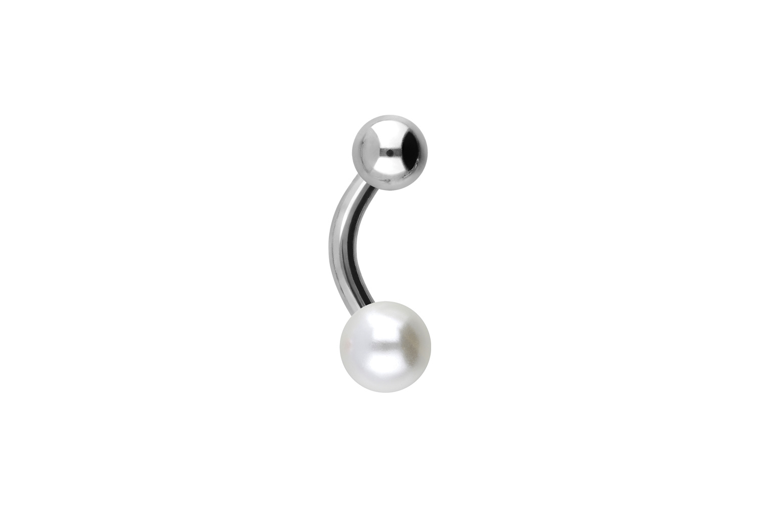 Titan Mini Bananabell Piercing SYNTHETISCHE PERLE + TITAN-KUGEL